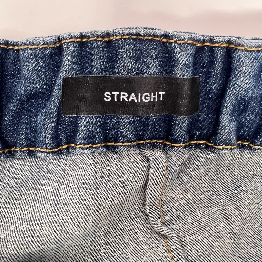 Judy Blue High Waist Elastic Waist Vintage Straight Leg Jeans Size 15/32 - Picture 7 of 9